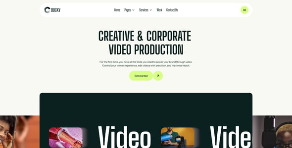 Bocky - Video Production WordPress Theme