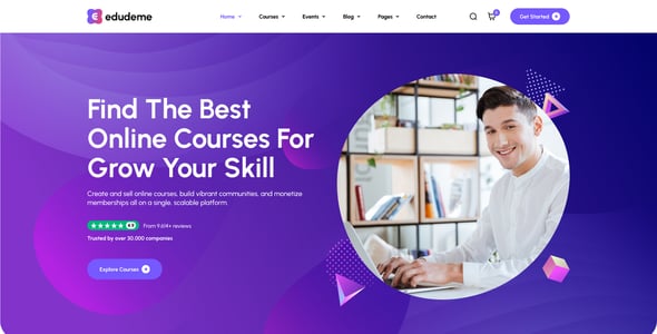 Edudeme - Education & Online Course WordPress Theme