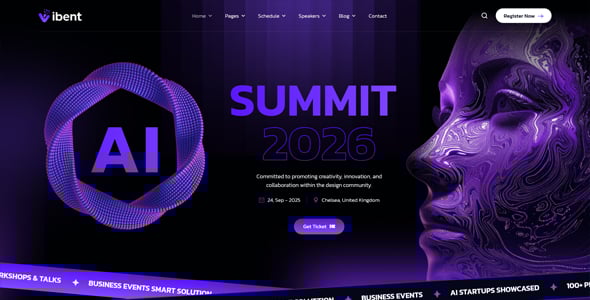 Vibent - Event & Conference WordPress Theme