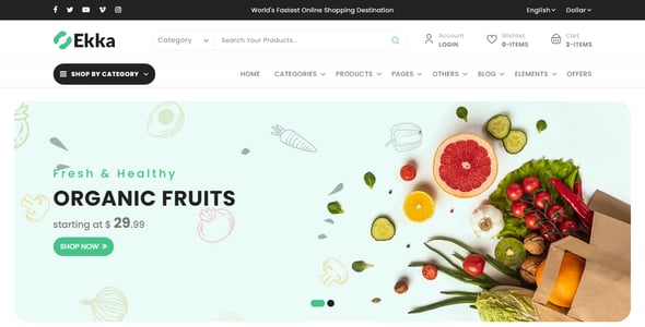 Ekka - Ecommerce HTML Template + Admin Dashboard