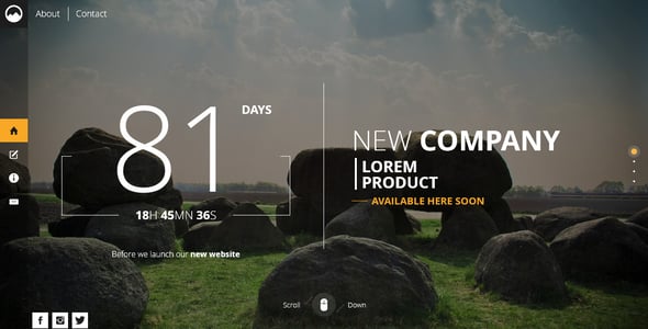 Timex - Creative Template For Coming Soon Page