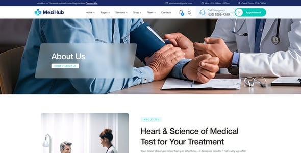 Mezihub - Medical and Health Care Figma Template