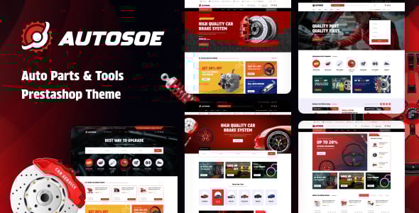 Autosoe Elementor - Car & Auto Parts PrestashopTheme