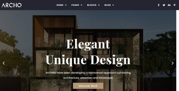 Archo - Architecture & Interior Elementor Template Kit