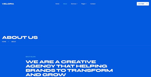 Velora - Creative Agency & Portfolio Elementor Template Kit