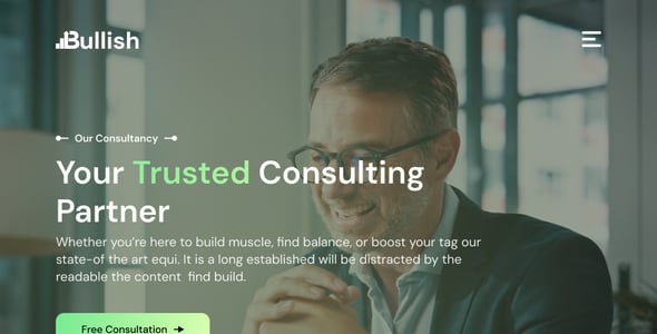 Bullish - Finance & Accounts Consulting Figma Template