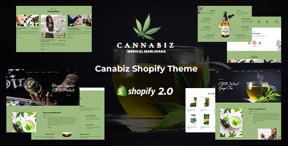 Cannbiz - Marijuana, Cannabis Shop Shopify Theme