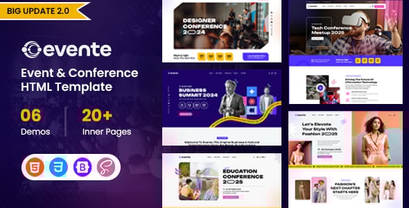 Evente - Event & Conference HTML Template