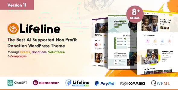 Lifeline - 2025 NGO and Charity WordPress Theme