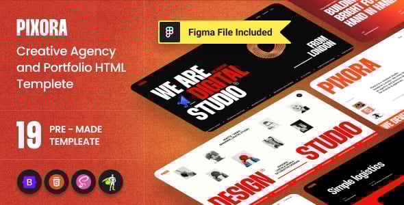 Pixora - Creative Agency & Portfolio HTML Template