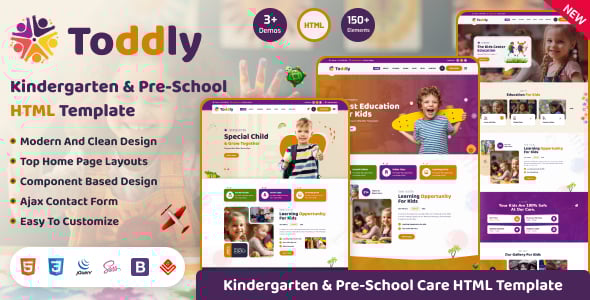 Toddly - Children School & Kindergarten HTML Template