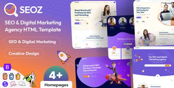 SEOZ - SEO & Digital Marketing Agency HTML Template