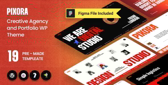 Pixora - Creative Agency & Portfolio WordPress Theme