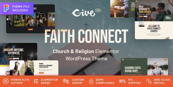 Faith Connect - Religion & Church WordPress Theme