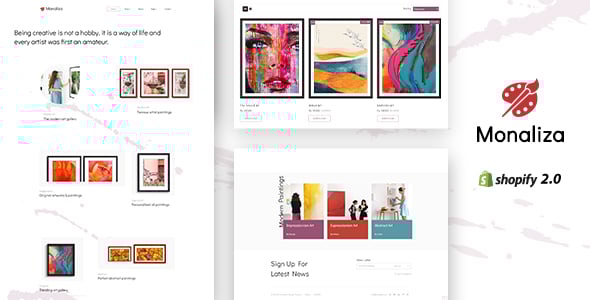 Monaliza - Minimal Art Shop Theme