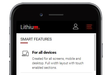 Lithium - Responsive Mobile Template