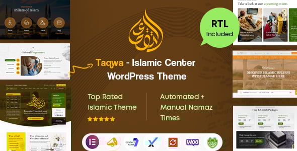 Taqwa - Islamic Center WordPress Theme + RTL