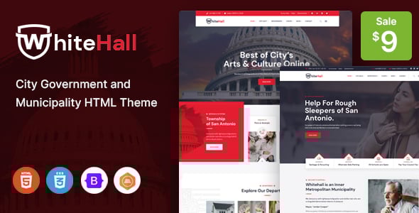 White Hall - Municipal and Government HTML Template