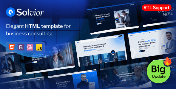 Solvior - Business Consulting HTML Template