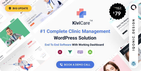 KiviCare(TM) - Medical Clinic & Patient Management WordPress Solution