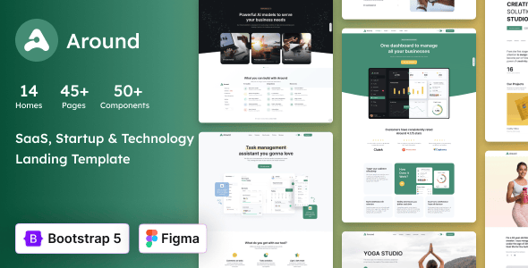 Around - SaaS, Startup & Technology HTML Landing Page Template