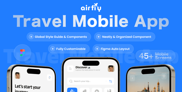 Airfly - Travel Mobile App UI Kit