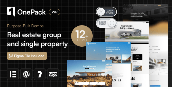 OnePack - Real Estate & Property Construction WordPress Theme