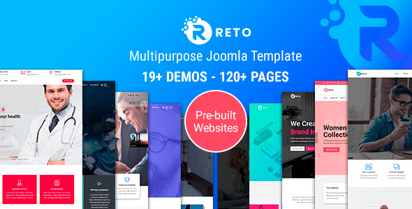 Reto - Responsive Multipurpose Joomla 4 & 5 Template With Page Builder