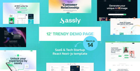 Sassly | SaaS, AI & Tech Startup React Next JS Template