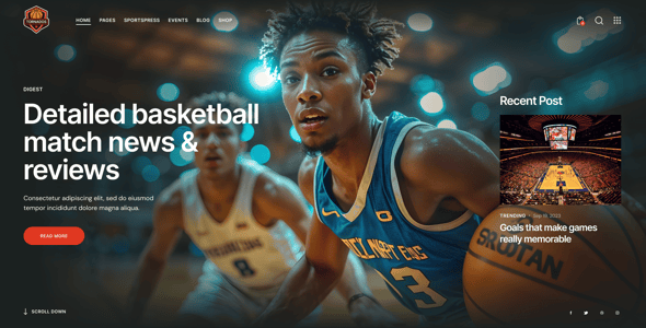 Tornados | Basketball NBA Team WordPress Theme