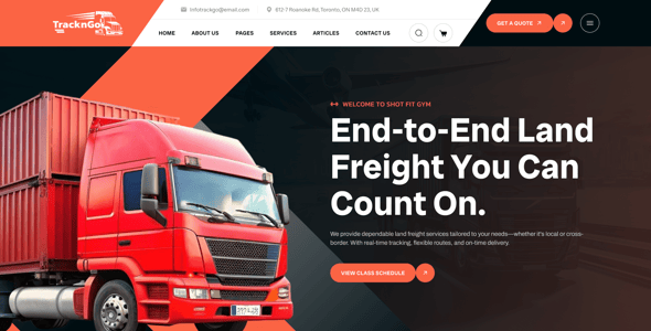 TracknGo -Transportation & Logistics Figma Template