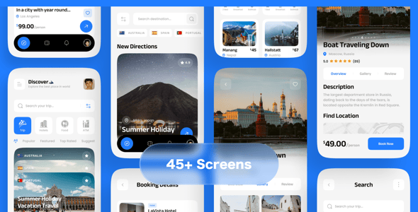 Airfly - Travel Mobile App UI Kit