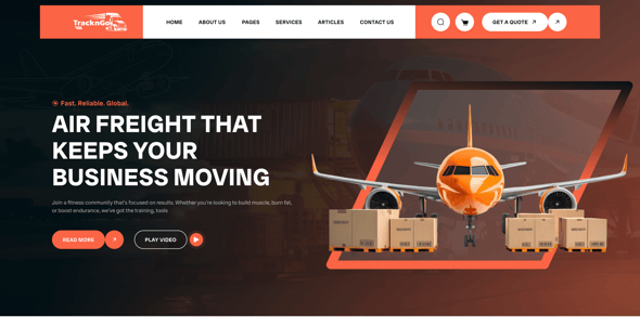 TracknGo -Transportation & Logistics Figma Template