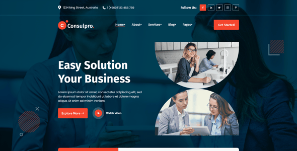 Consulpro - Business Consulting XD Template