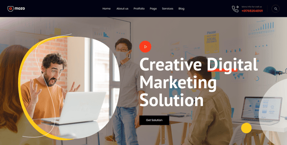 Amozo - Digital Agency Figma Template