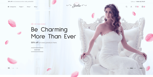 Joolie - Wedding Store HTML Template
