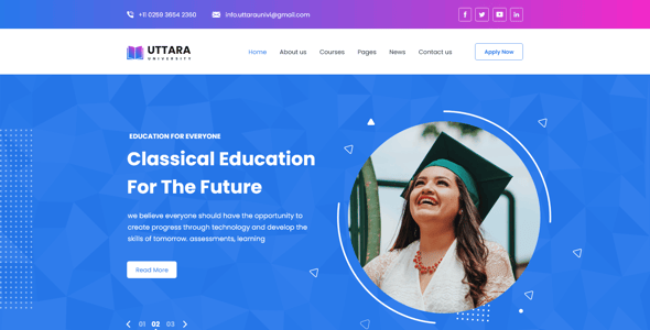 Uttara-Education Template