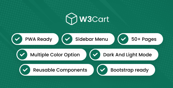 W3Cart - Ecommerce Mobile App Template ( Bootstrap + PWA )