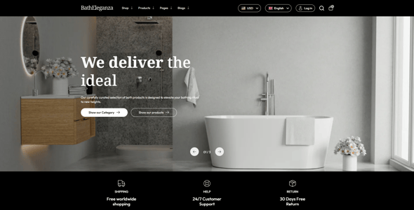 Bath Eleganza - Bathroom Furniture Shopify 2.0 Theme