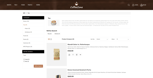 CoffeeZone - Cafe & Coffee OpenCart Shop