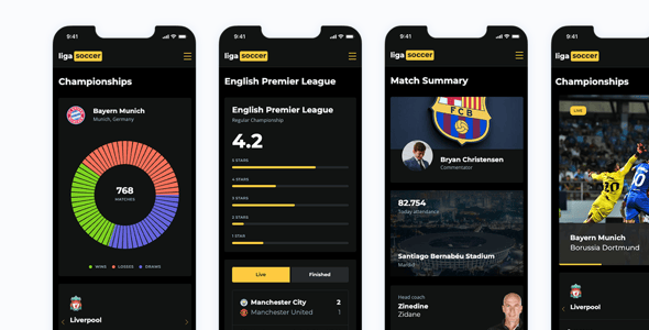 Liga Soccer – React Dashboard Template