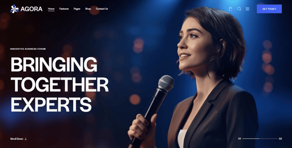 Agora — Event & Conference WordPress Theme