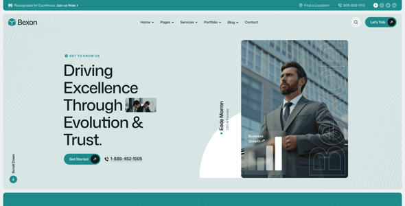 Bexon - Corporate Business Figma Template