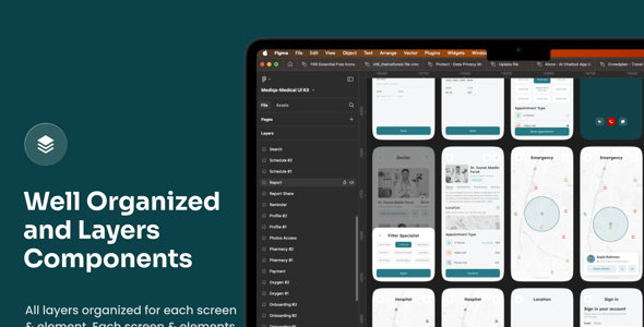 Mediqa- Medical Mobile App UI Kit