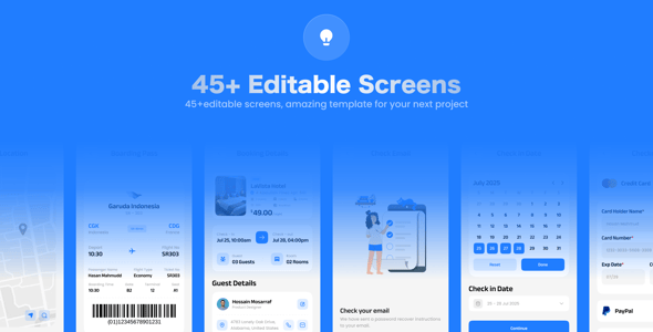 Airfly - Travel Mobile App UI Kit