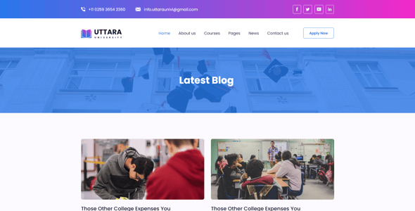 Uttara-Education Template