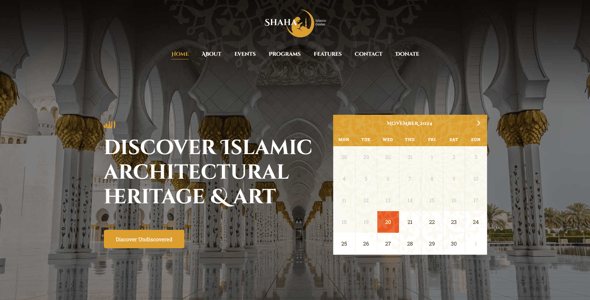 Shaha | Mosque Church & Islamic Masjid WordPress Theme