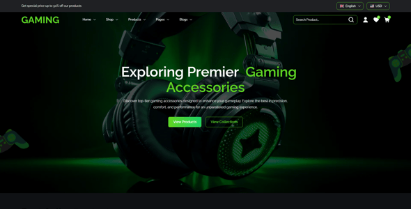 Gaming - Shopify 2.0 eCommerce Theme