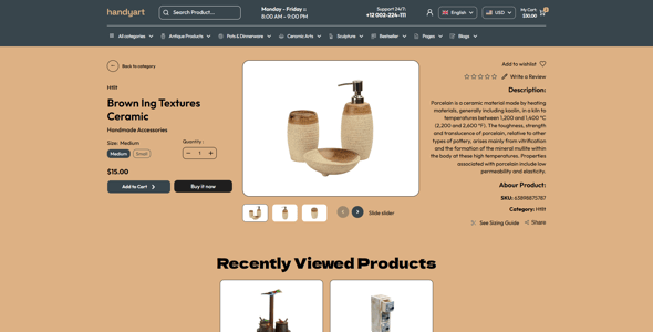 Handyart - Art & Handmade Shop Shopify OS 2.0