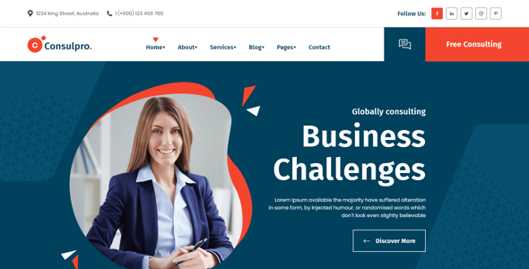 Consulpro - Business Consulting XD Template